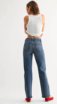 Just Black Denim - Full Length Straight Jeans