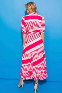 Flying Tomato - Seaside Stripe Maxi Dress