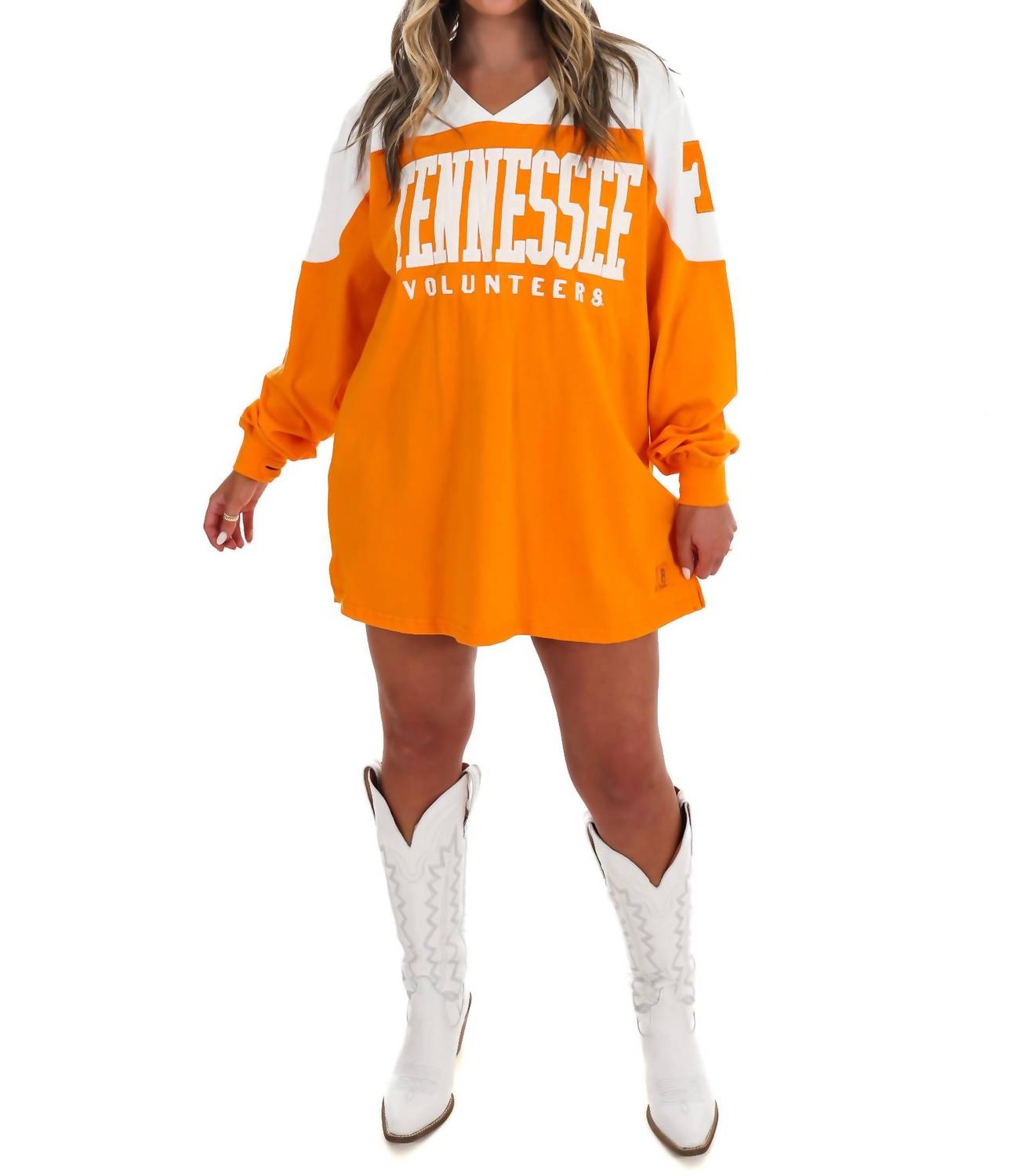 Pressbox - Tennessee Victory V-Neck Oversized Pullover
