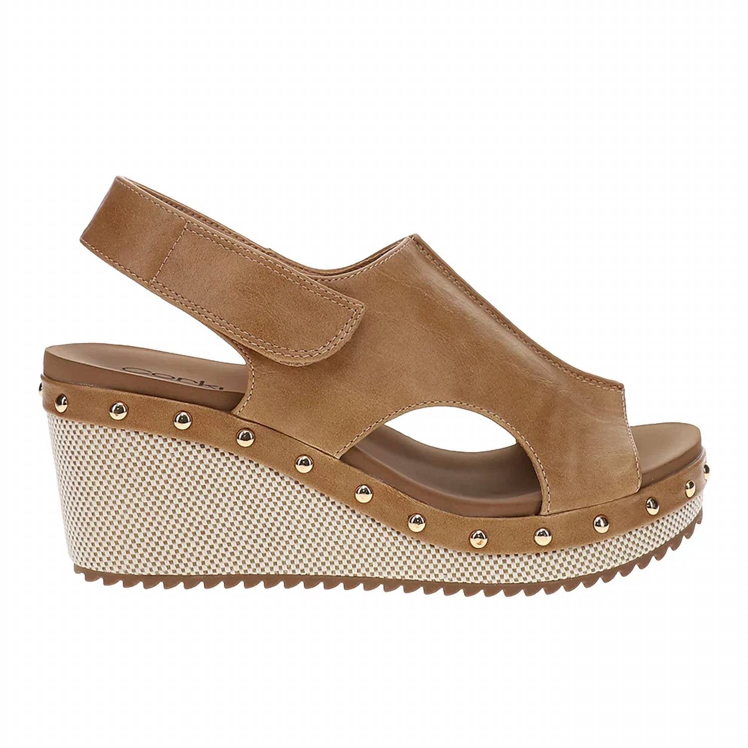 Corkys Footwear - Women’s For Keeps Studded Wedge Slingback Sandals