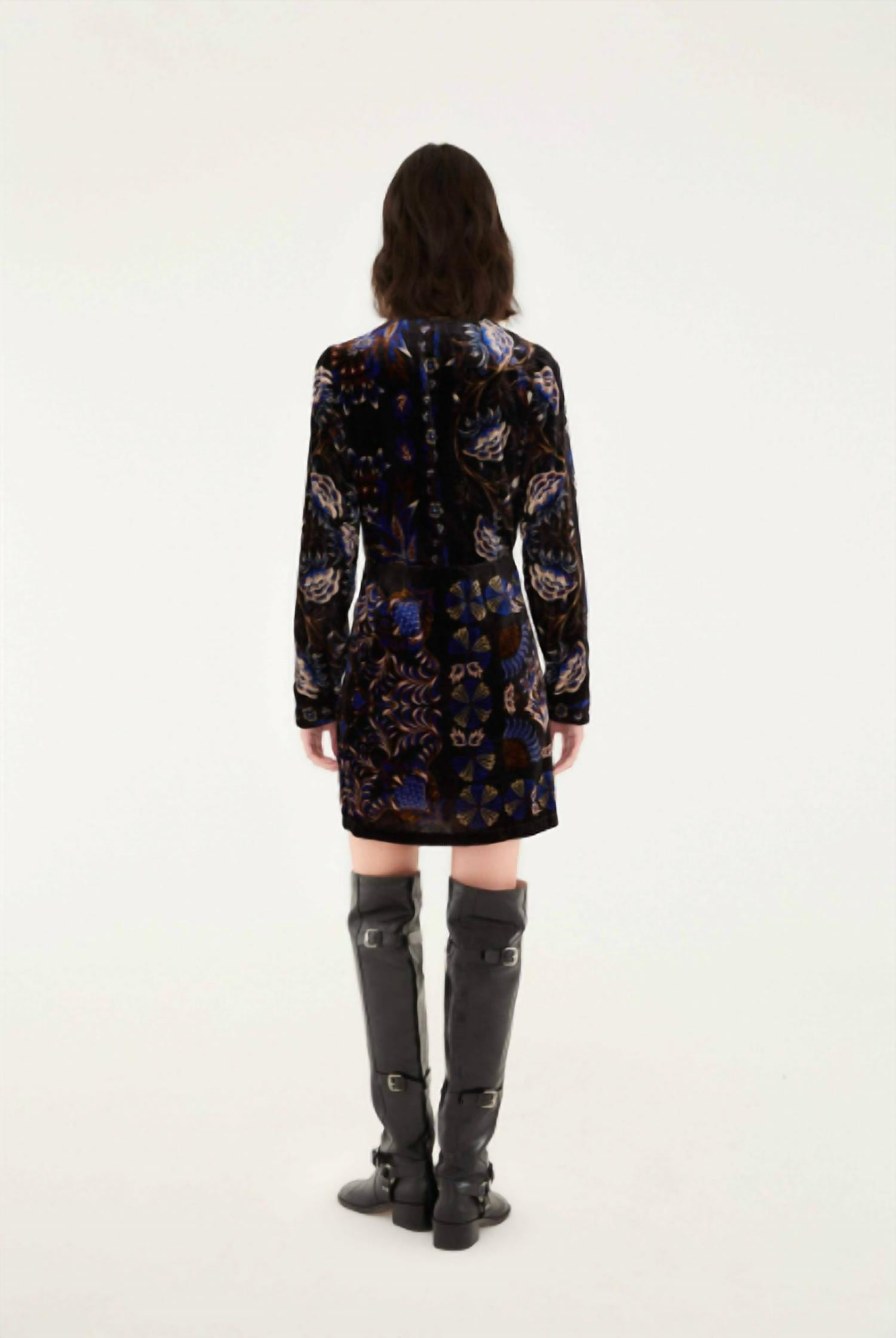 Farm Rio - Arabesque Mix Scarves Wrap Mini Dress