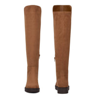 Nine West - Women's Tread2 Zipper Leather Round Toe Over The Knee Boots