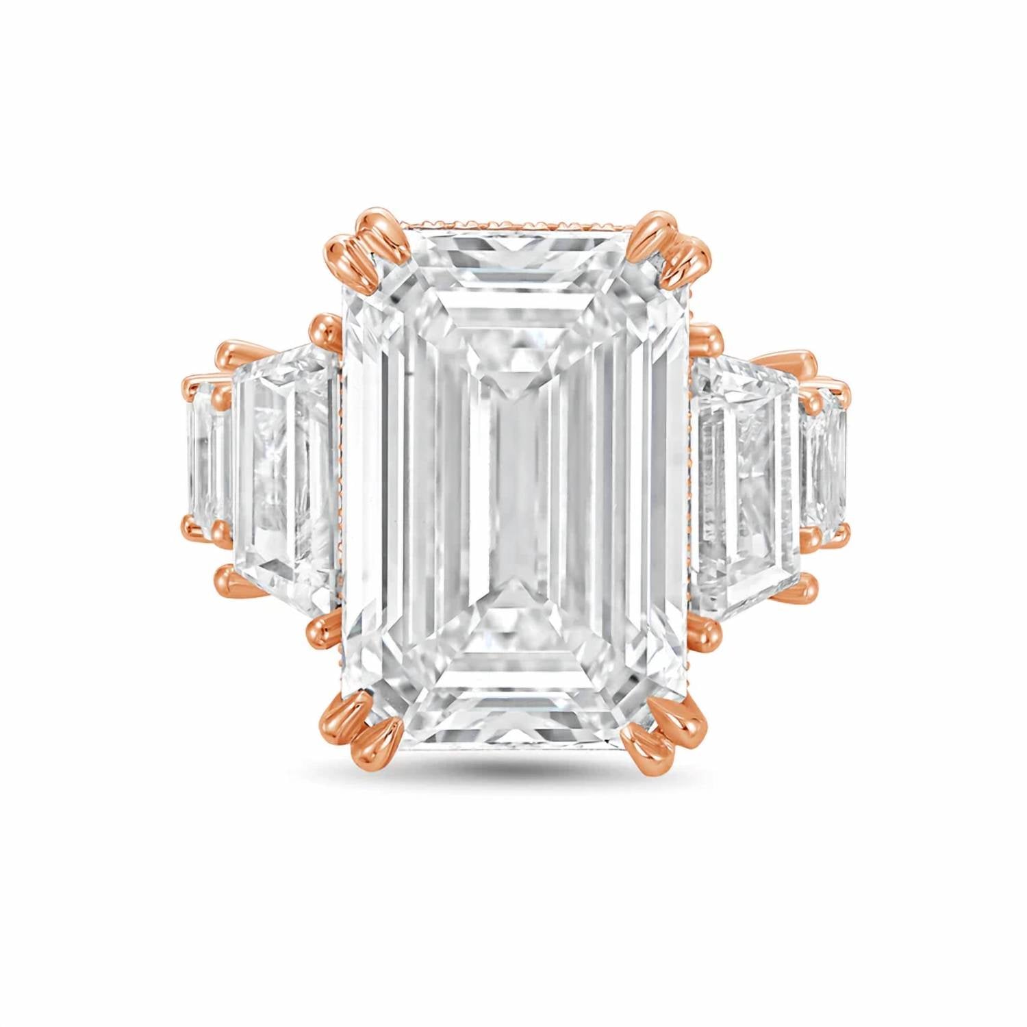 Diana M Jewels - Women's Emerald Lab-Grown Diamond Fashion Ring (10.00 Ct) - Bold
