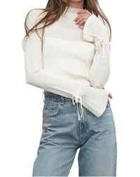 Greylin - Valerie Sheer Yolk Knit Top