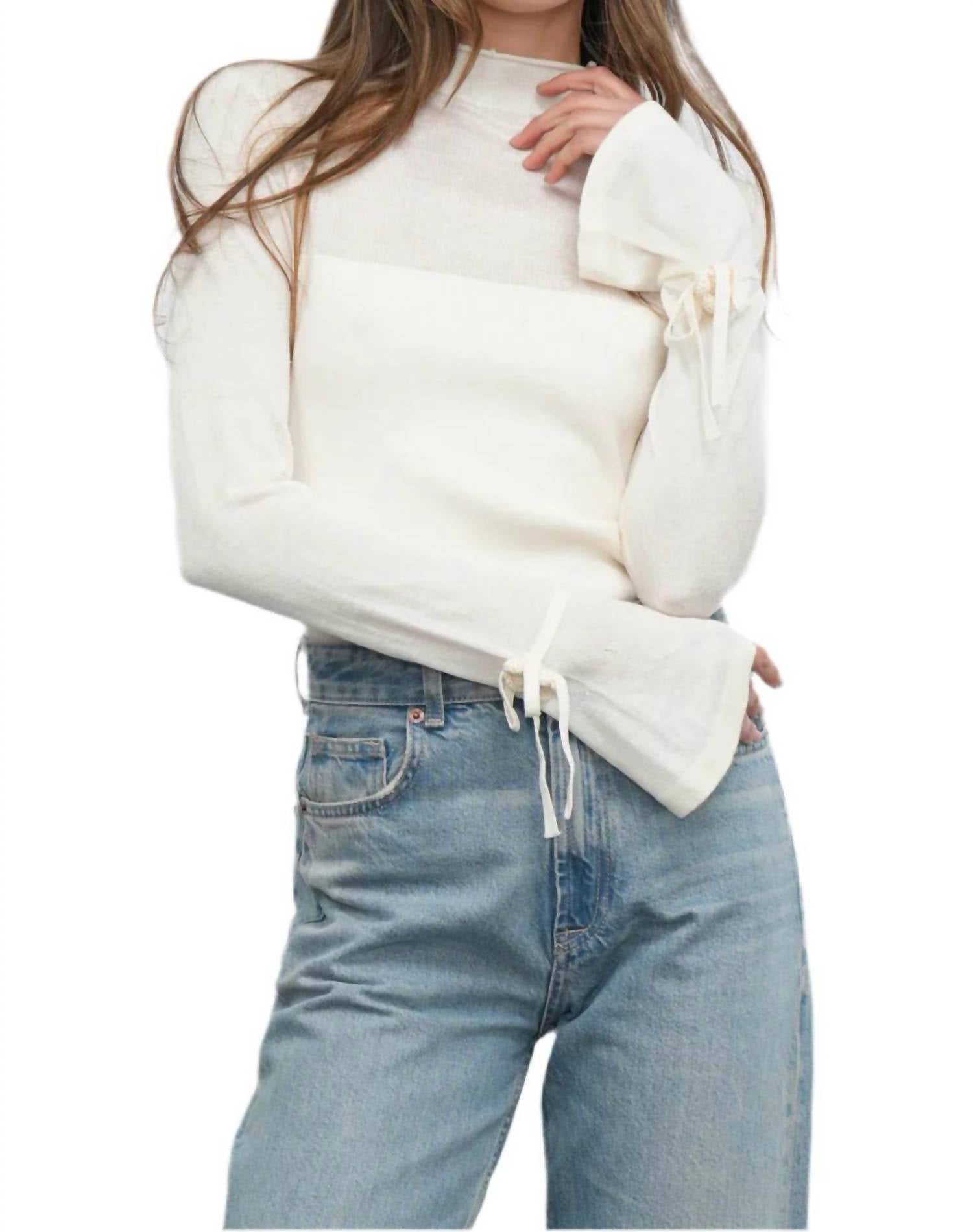 Greylin - Valerie Sheer Yolk Knit Top