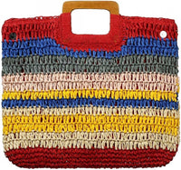 Andrea Bijoux - Women's Striped Woven Bag
