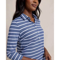 SOUTHERN TIDE Ginny Stripe Performance Dress in light indigo - women's dress - view 4