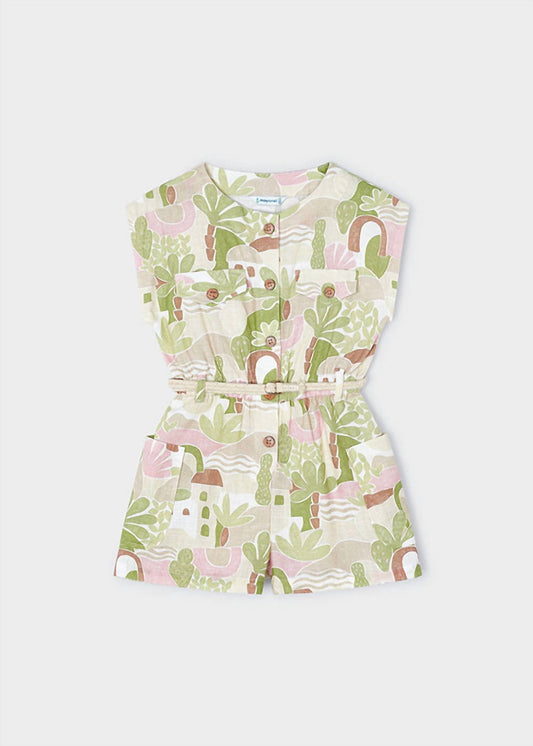 Mayoral - Girls Printed Romper