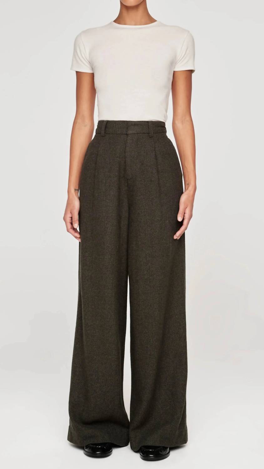 Dl1961 - Women'S - Denim Hepburn Wide Leg High Rise Pleated Pants