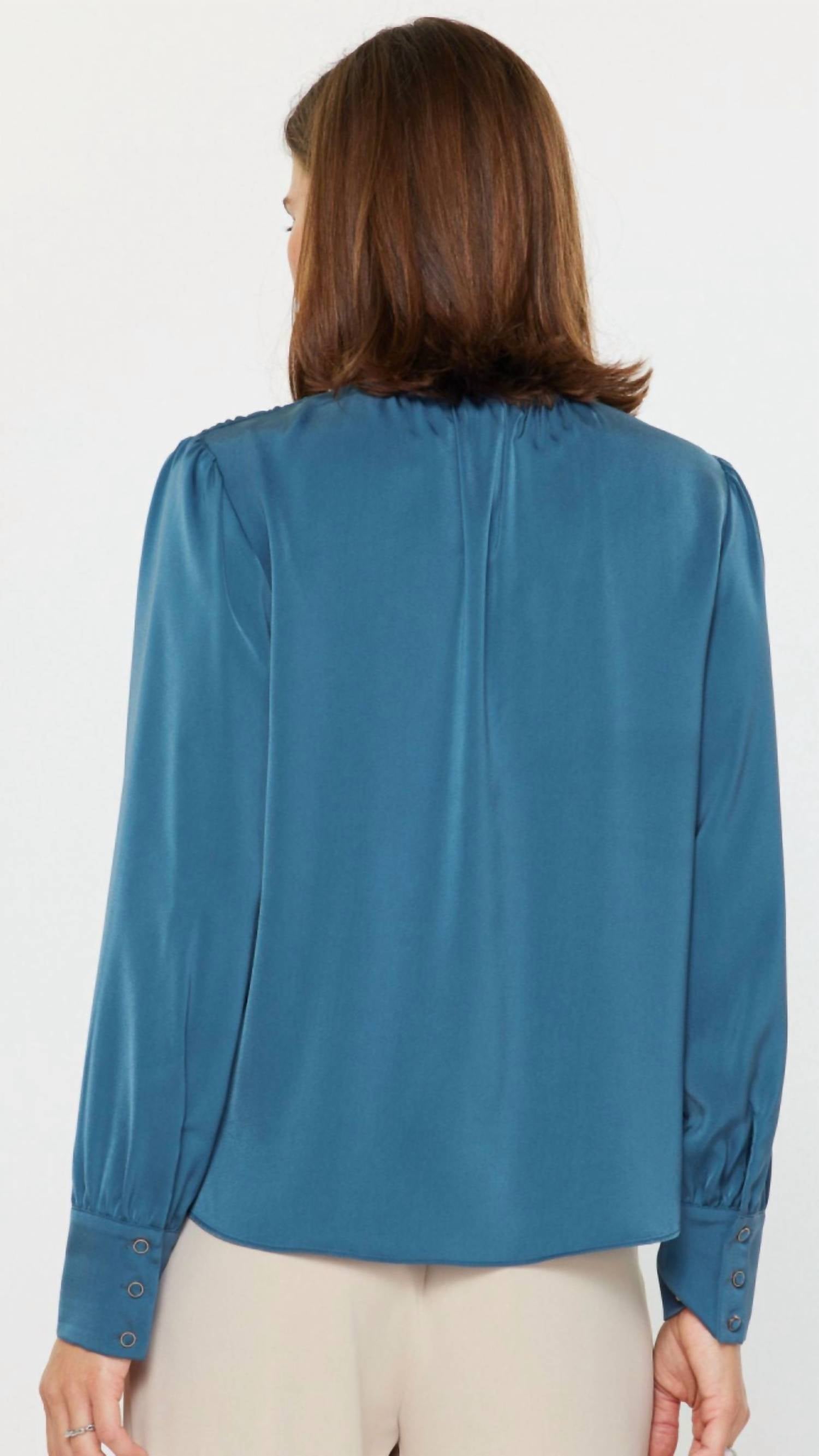 Current Air - Asymmetrical Front Button Blouse