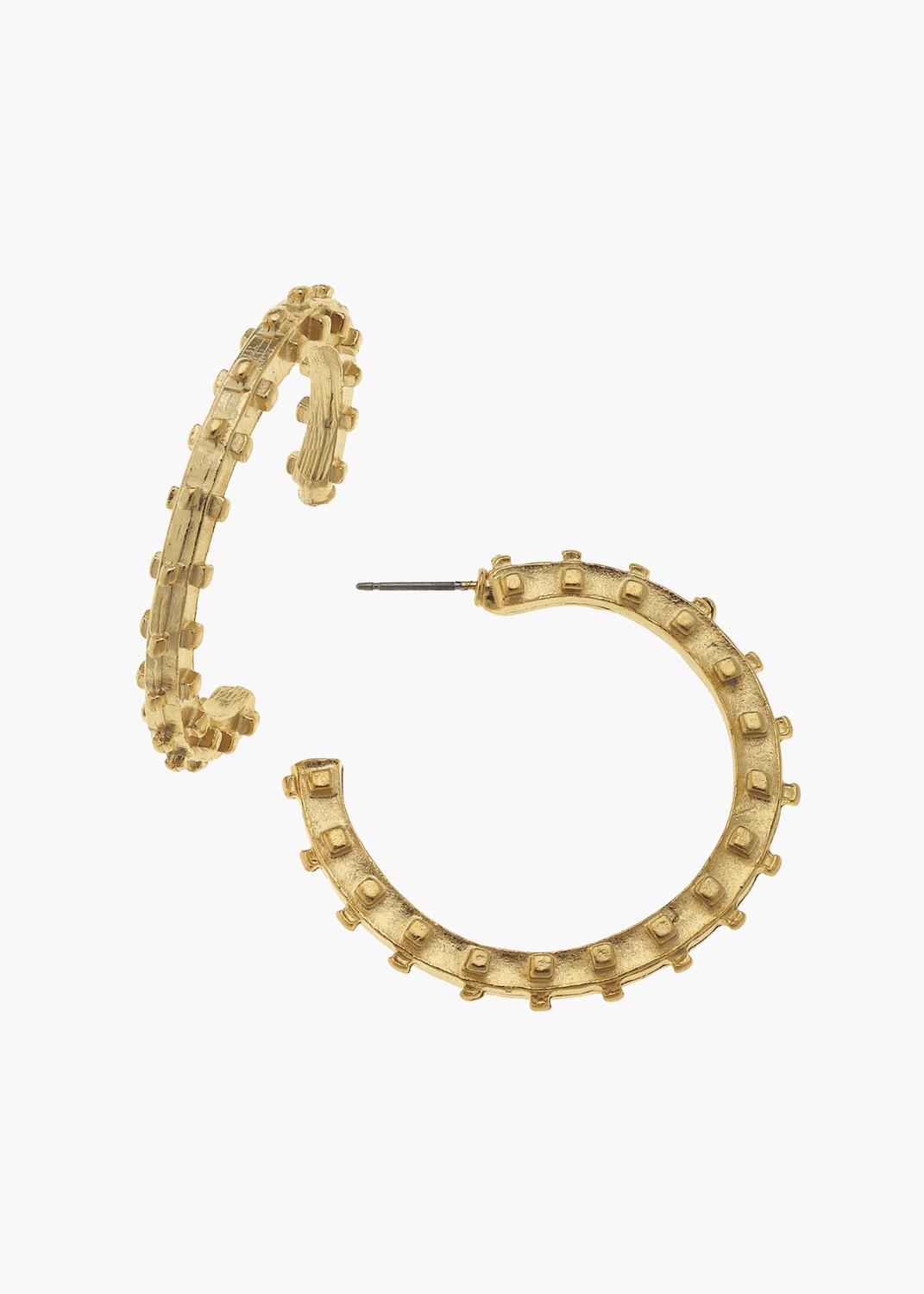 Susan Shaw - Women's Studded Hoops