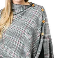 Top It Off - Glen Fringe Poncho