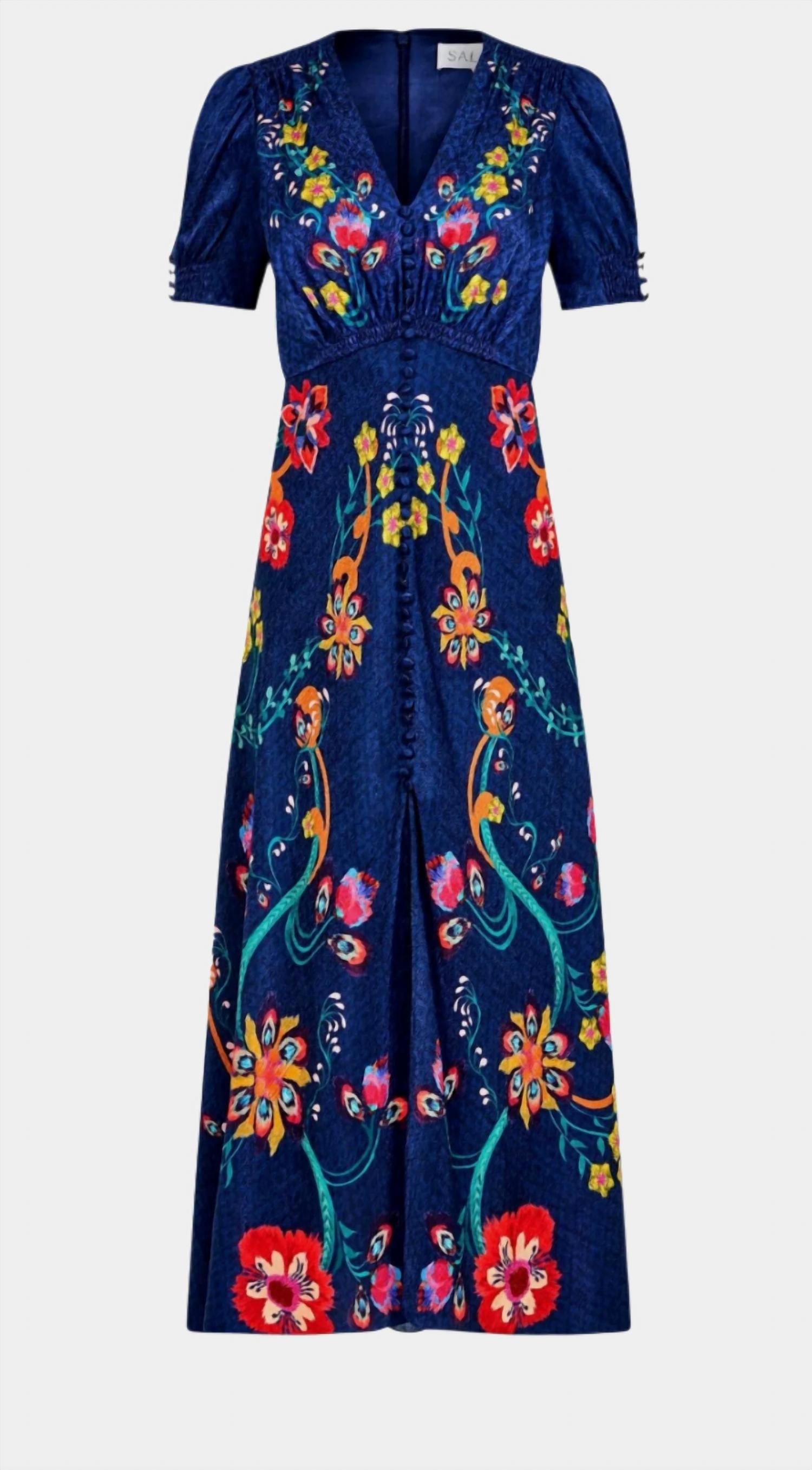 Saloni - LEA LONG DRESS