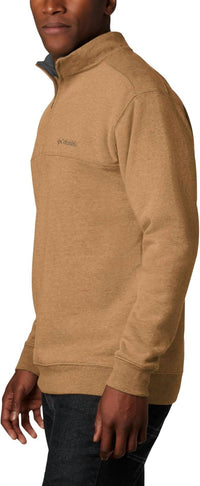 Columbia Hart Mountain Ii Half Zip Pullover in delta heather - men's sweater - alternate view