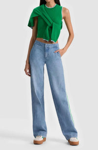 Alice + Olivia - Xander Racing Stripe Jean