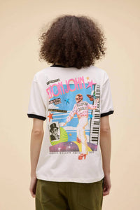 Daydreamer - Elton John 1973 Pop Art Oversized Ringer Tee