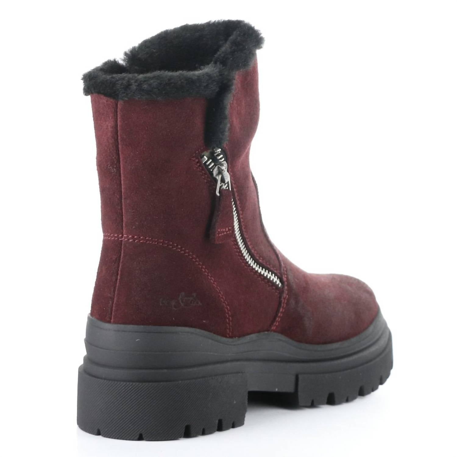 Bos. & Co. Women's Rocky Boots in mulberry black - women's shoe - detail view