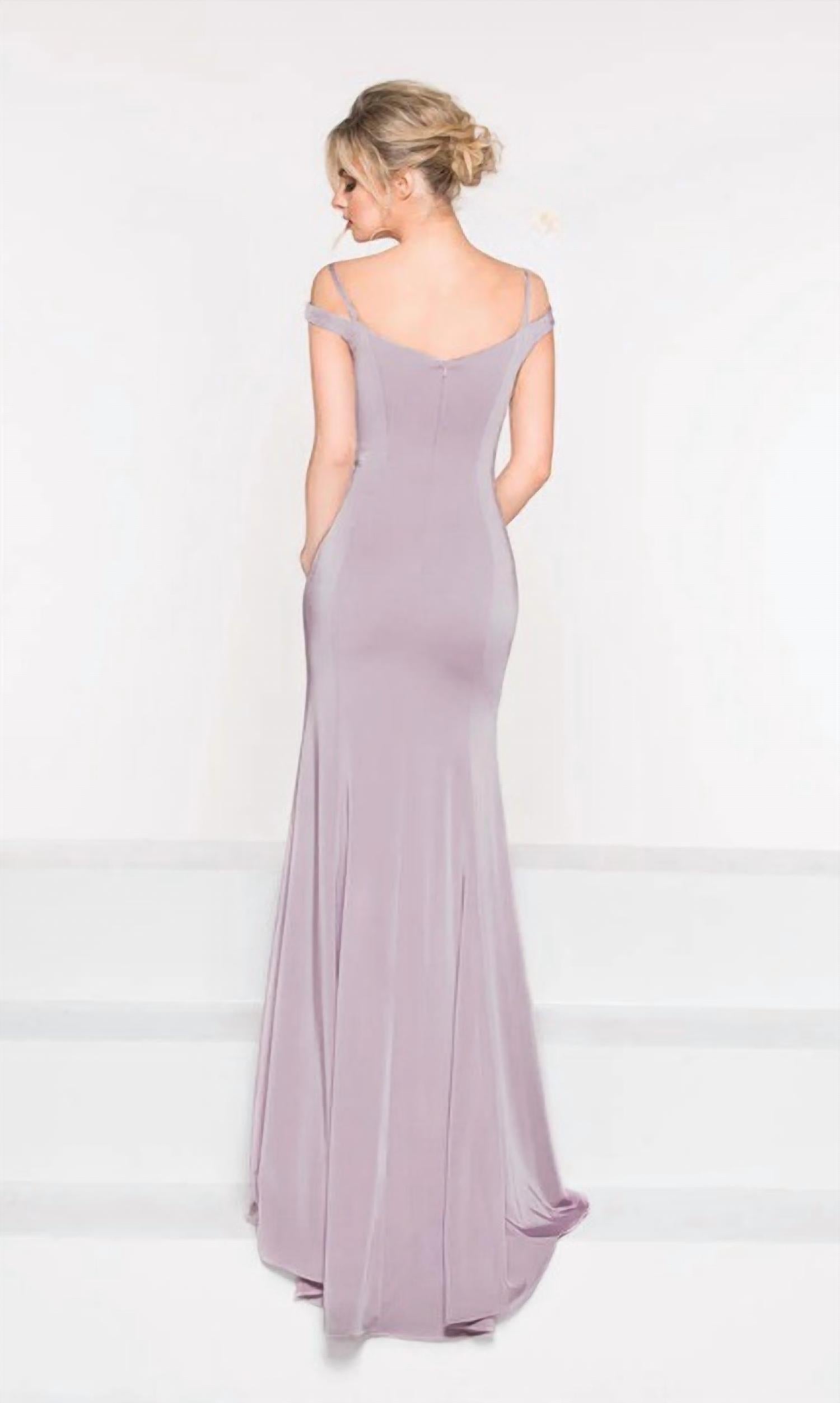 Colors Dress - Off The Shoulder Mermaid Evening Gown