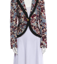 Smythe - Taped Pouf Sleeve One Button Blazer