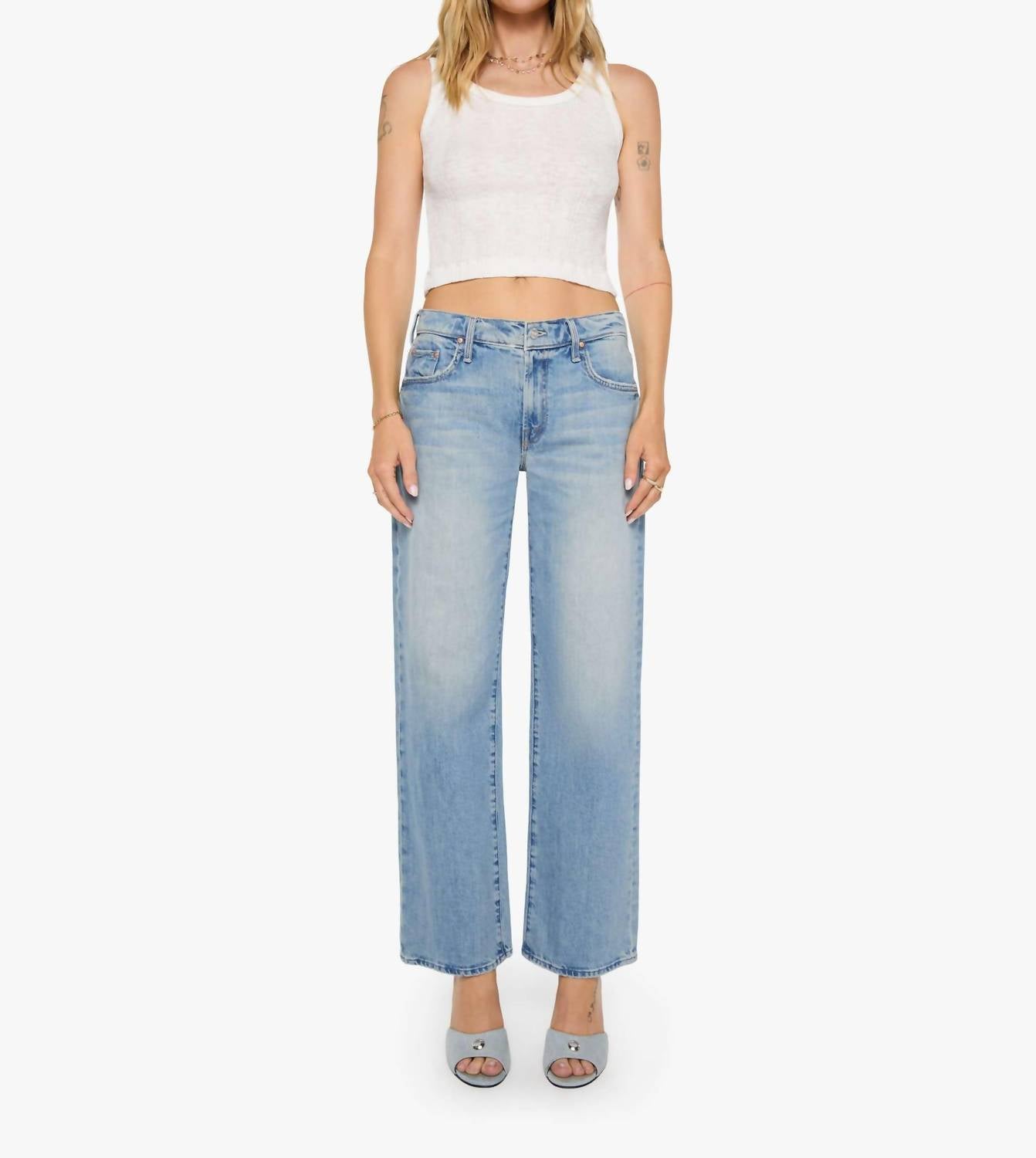Mother - The Mid Rise Rambler Zip Skimp Jeans