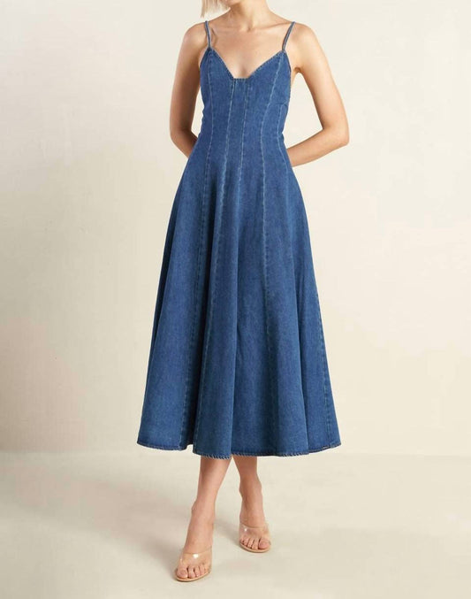 Flying Tomato - Washed Denim Dress