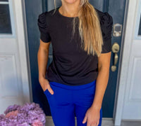 Heimish Usa - Avery Ruched Sleeves Top