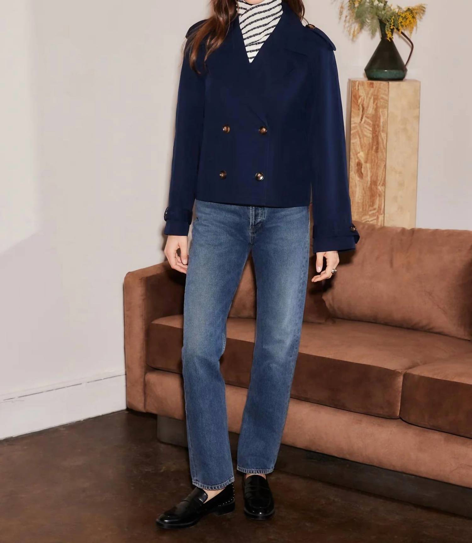 Fifteen Twenty - Chelsea Cropped Trench Jacket