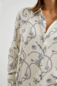 Rails Ledger Long Sleeve Top in nautical chain - women's shirt - alternate view