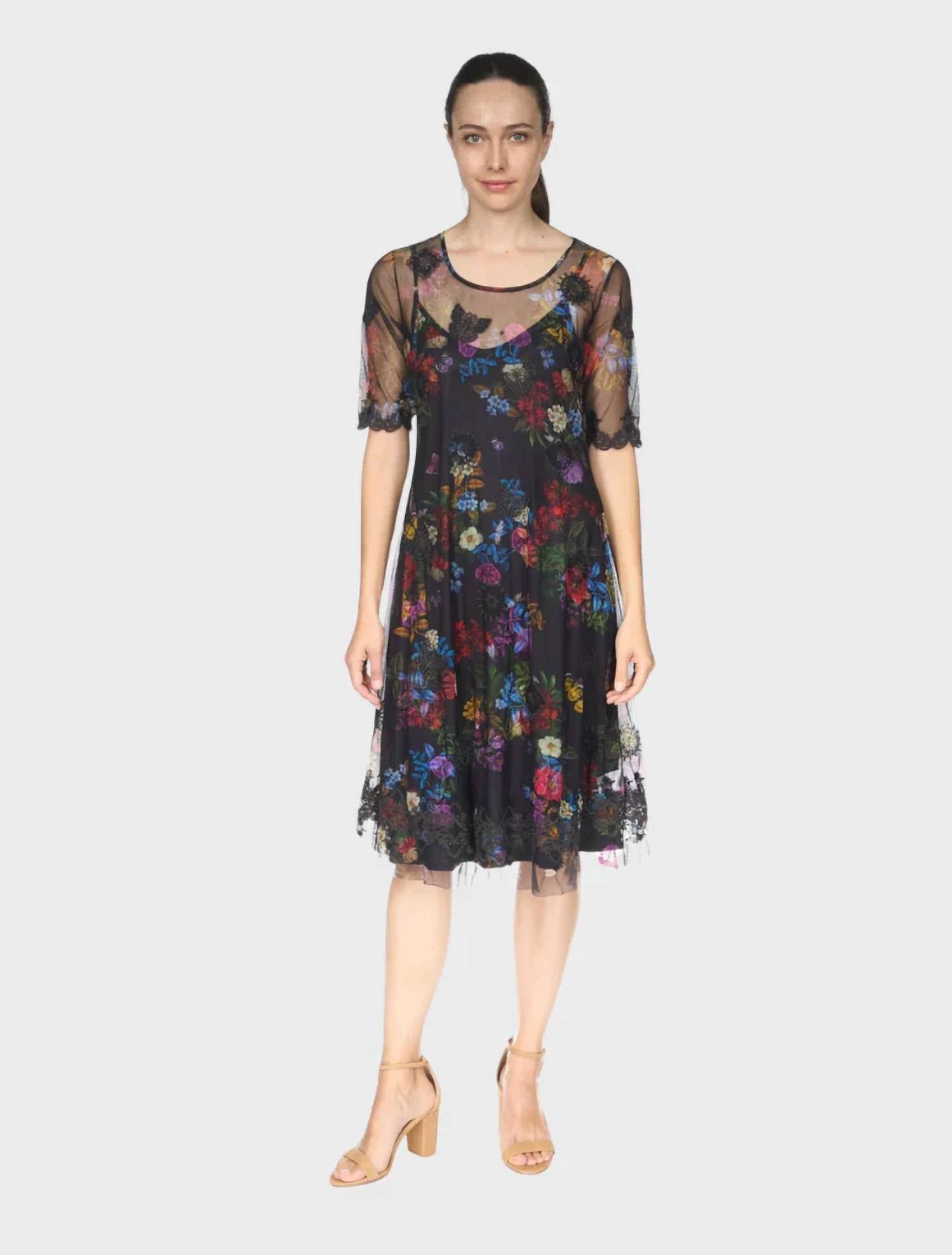 Johnny Was - Yaritza Mesh Slip Dress