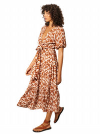 Kivari - Marisa Tie Front Midi Dress
