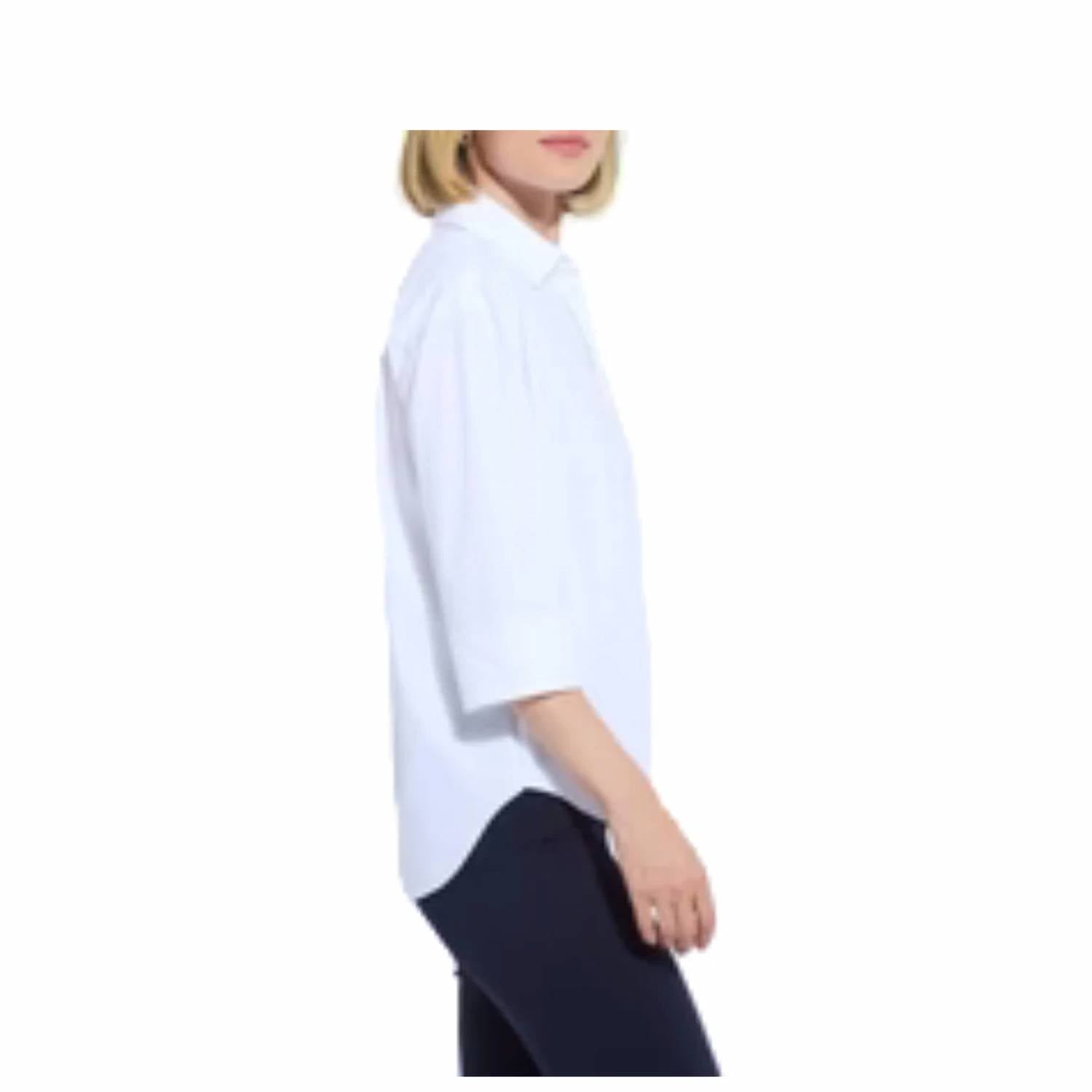 Lysse - Sophie 3/4 Sleeve Cropped Shirt