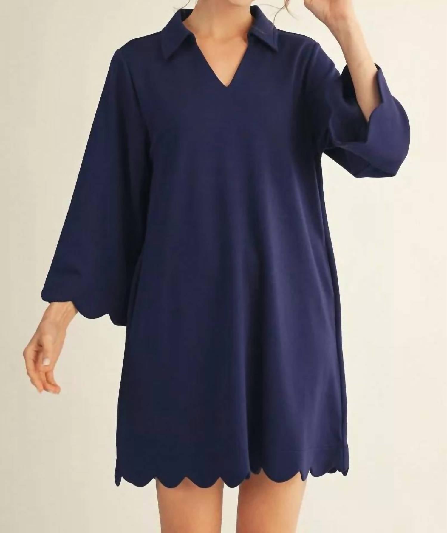 Jodifl Come My Way Dress in navy - women's dress
