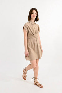 Molly Bracken - Twisted Bust Shirtdress