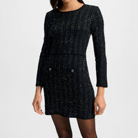 Veronica Beard Channing Knit Mini Dress in black - women's dress