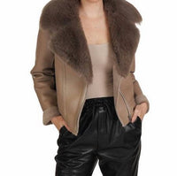 Alana Faux Leather Jacket