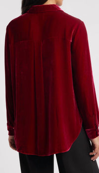 Eileen Fisher - Velvet Classic Collar Long Shirt