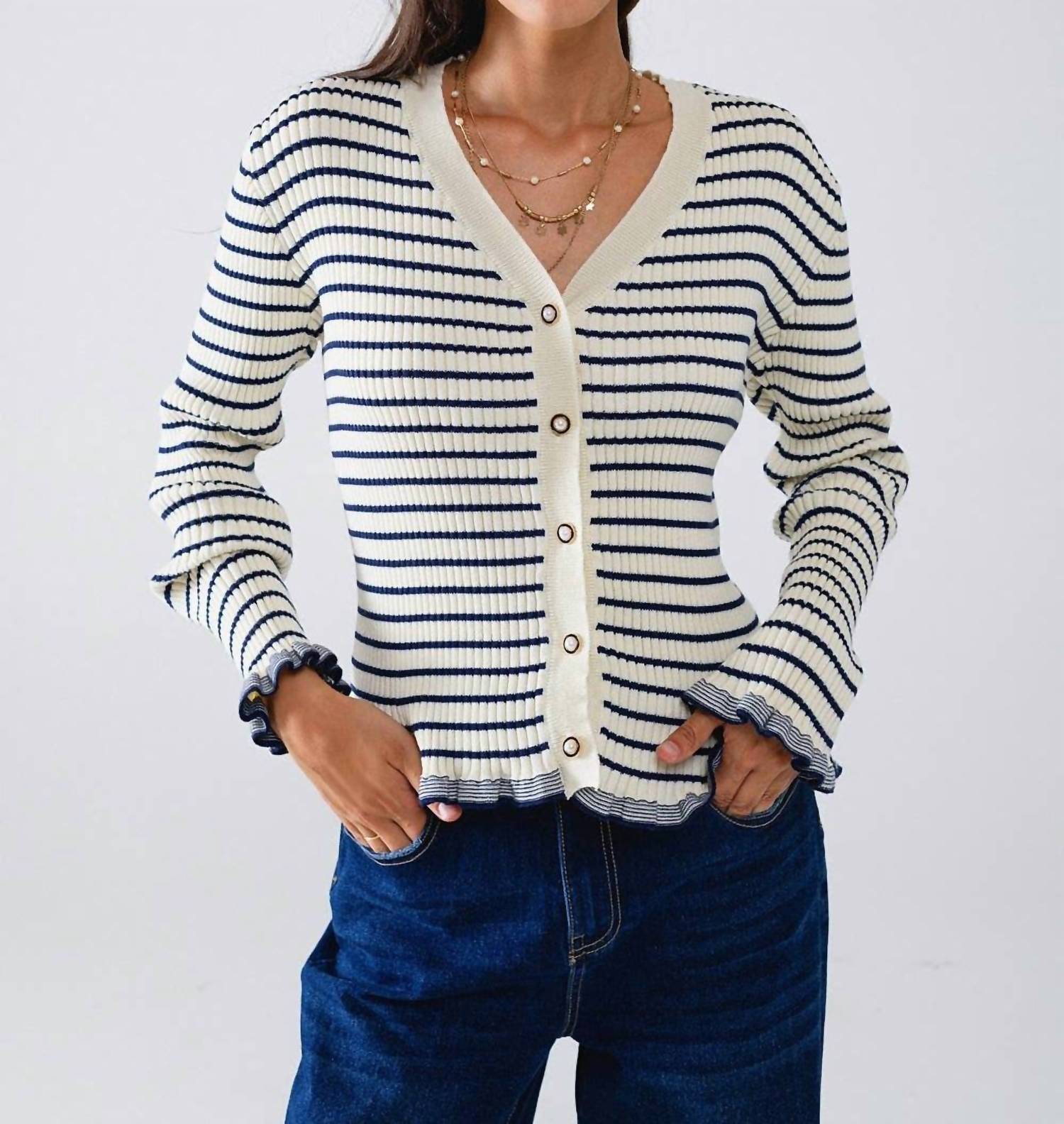 Q2 - Striped Cardigan