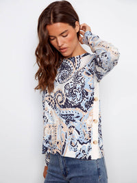 Charlie B - Knit Crew-neck Drop-shoulder Sweater