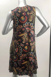 Papillon - Elizabeth Floral Pattern Sleeveless A-line Dress
