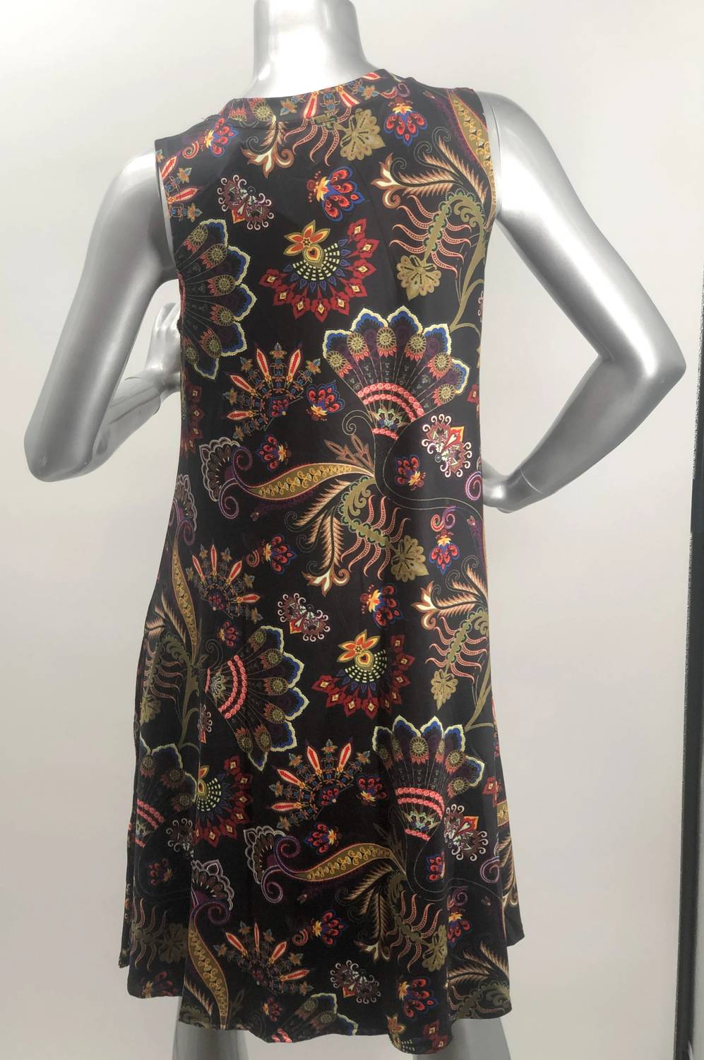 Papillon - Elizabeth Floral Pattern Sleeveless A-line Dress
