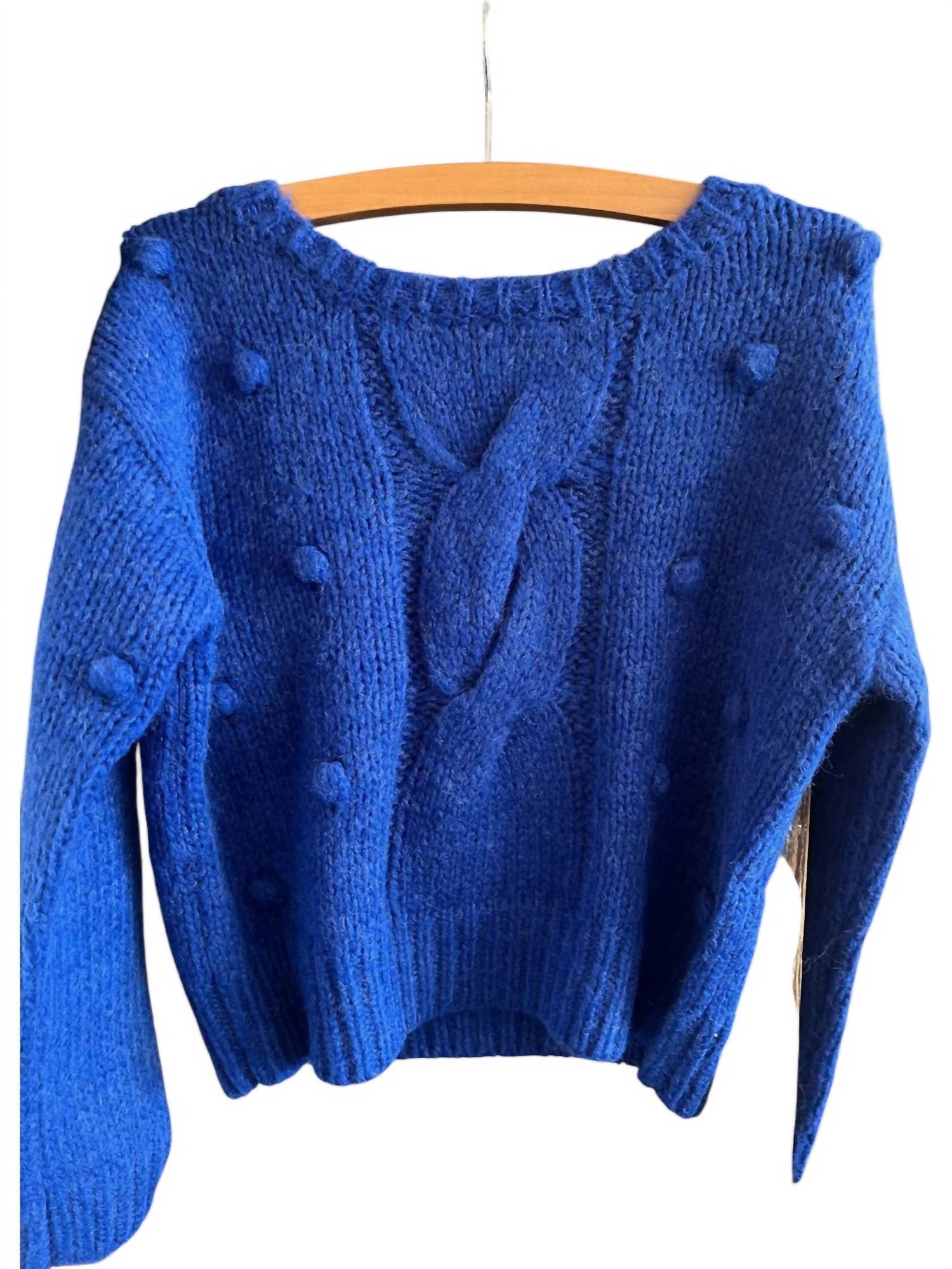 Central Park West Kids - Girl's Popcorn Cable Sweater