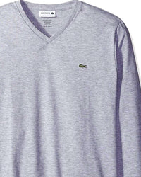 Lacoste - Men's Long Sleeve Jersey Pima V Neck T-shirt
