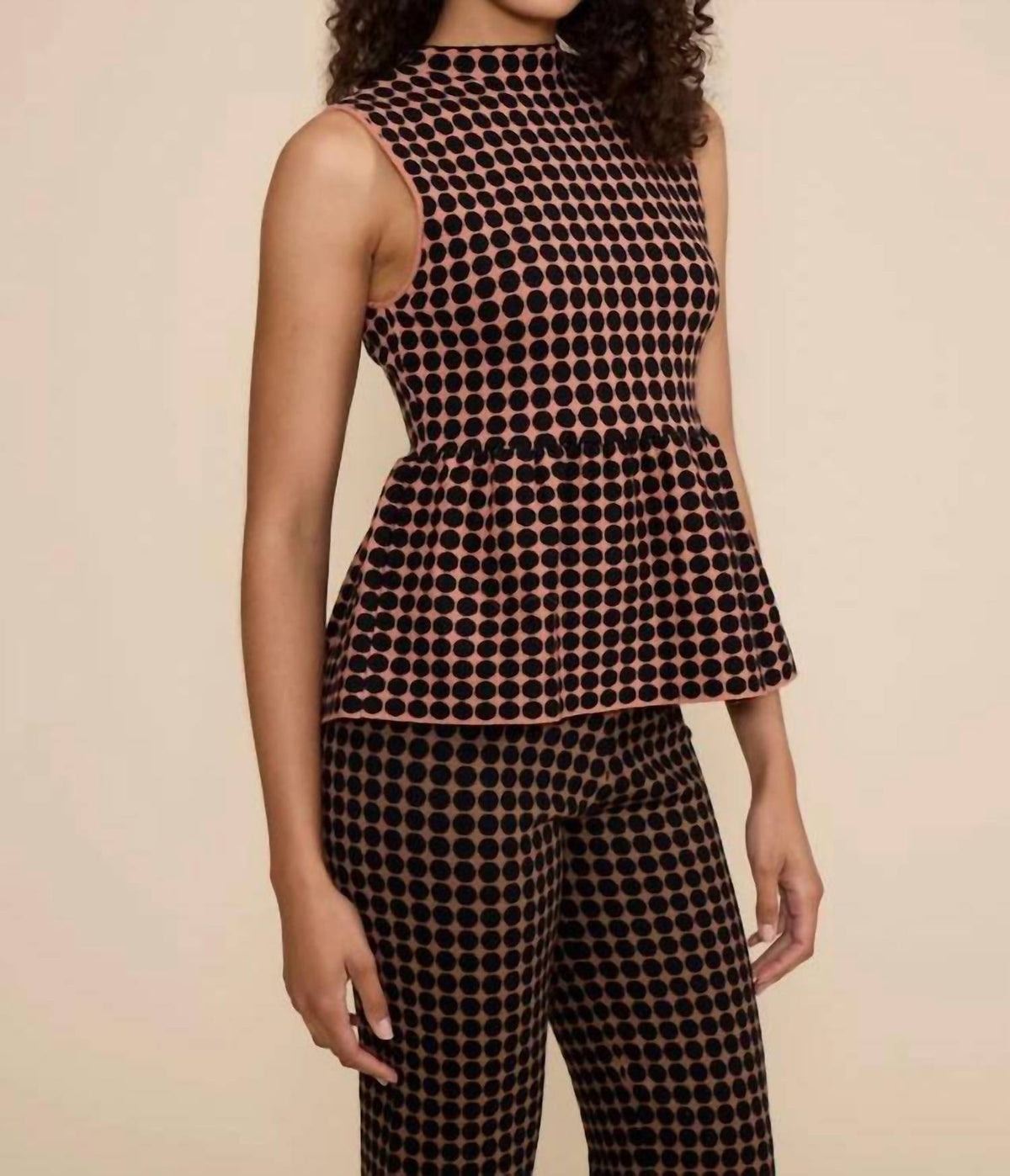 Lucy Paris - Knit Peplum Top