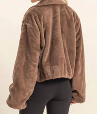 Hyfve - Gus Faux Fur Zip Jacket