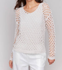 Charlie B - Fancy Yard V-neck Sweater