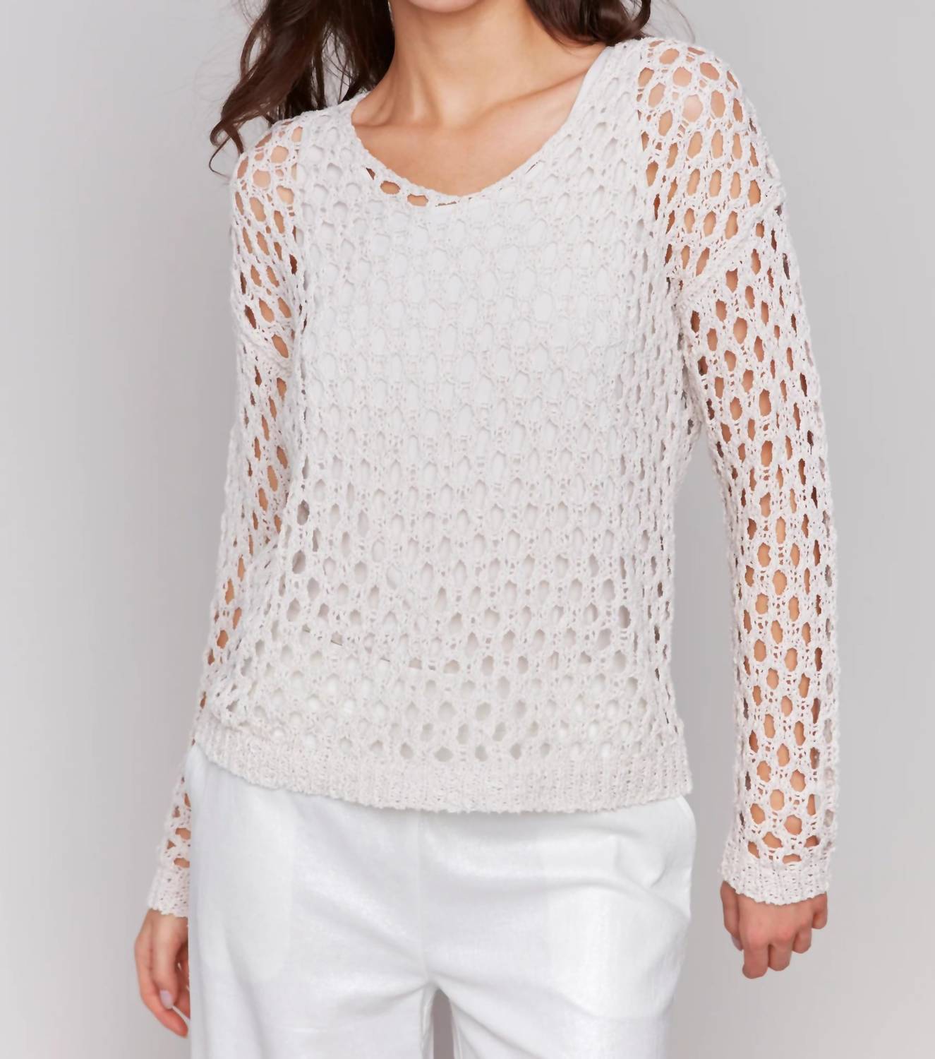 Charlie B - Fancy Yard V-neck Sweater