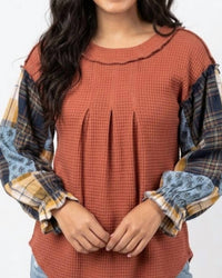 Layerz Clothing - Tammy Plaid Top