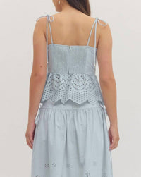 Entro - Eyelet Embroidered Tank