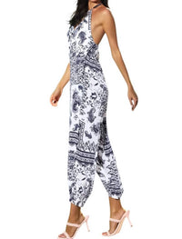 Mustard Seed - Riley Paisley Print Halter Jumpsuit