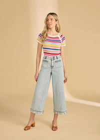 Fdj - Suzanne Wide Crop Denim Pants